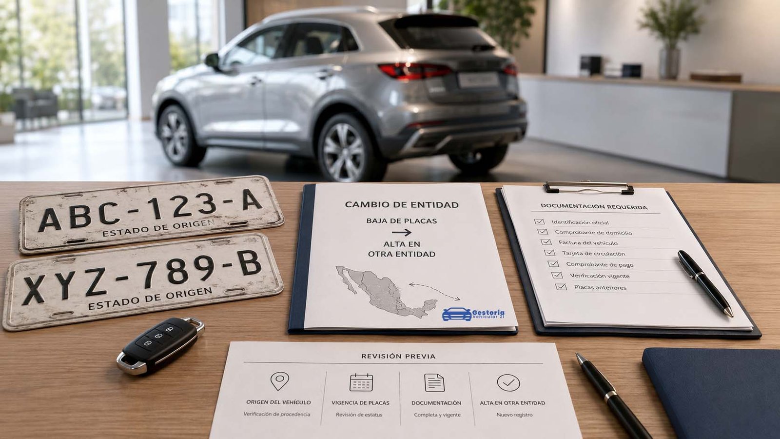 Orientación por cambio de placas a otro estado