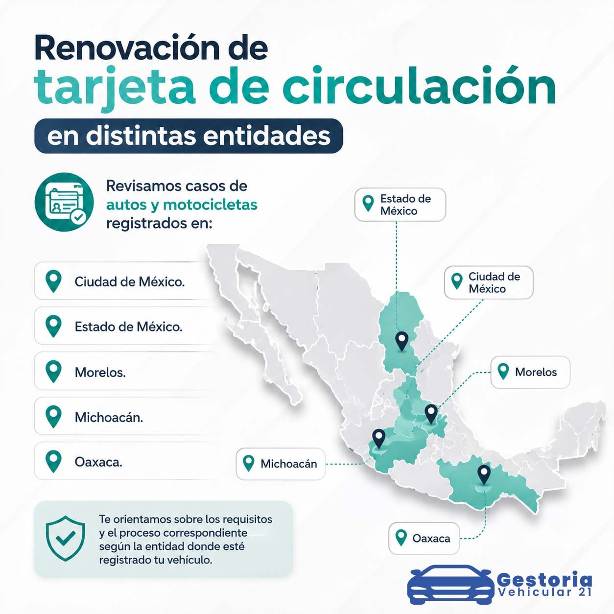 Cobertura de servicio en múltiples estados
