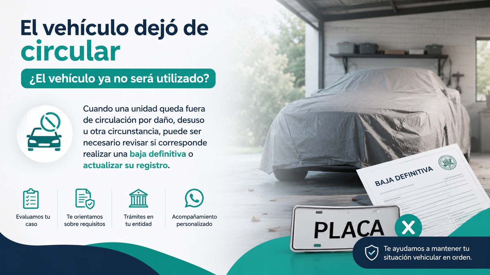 Baja vehicular para motocicleta