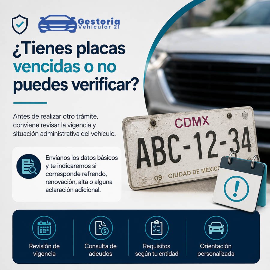 Revisión de placas vehiculares